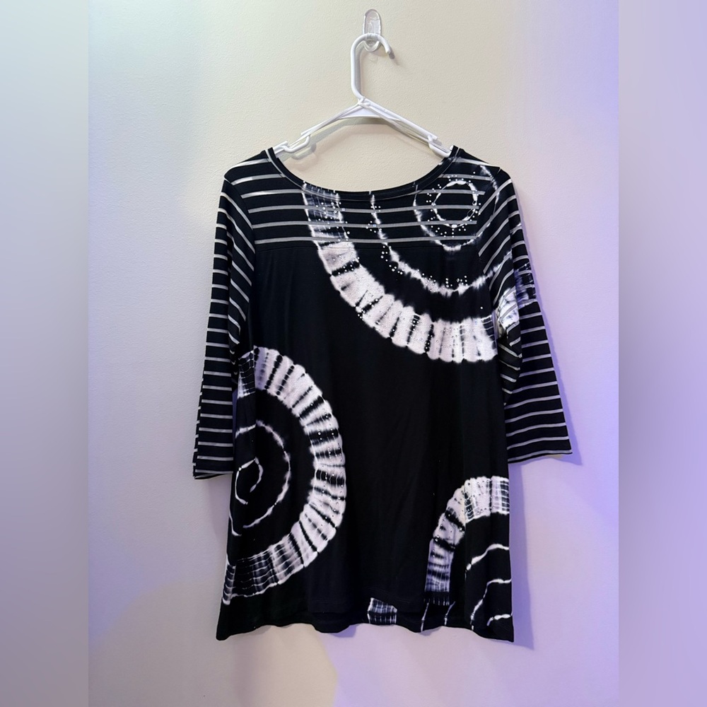 Black and White Women's Top